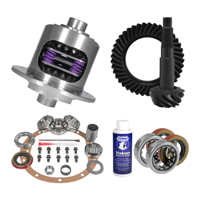 Yukon Gear YGK2327 Kit contains a ring and pinion set; positraction unit; and installation parts - Truck Part Superstore