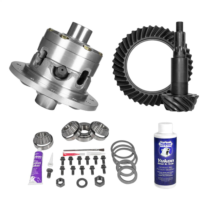 Yukon Gear YGK2349 Kit contains a ring and pinion set; positraction unit; and installation parts - Truck Part Superstore