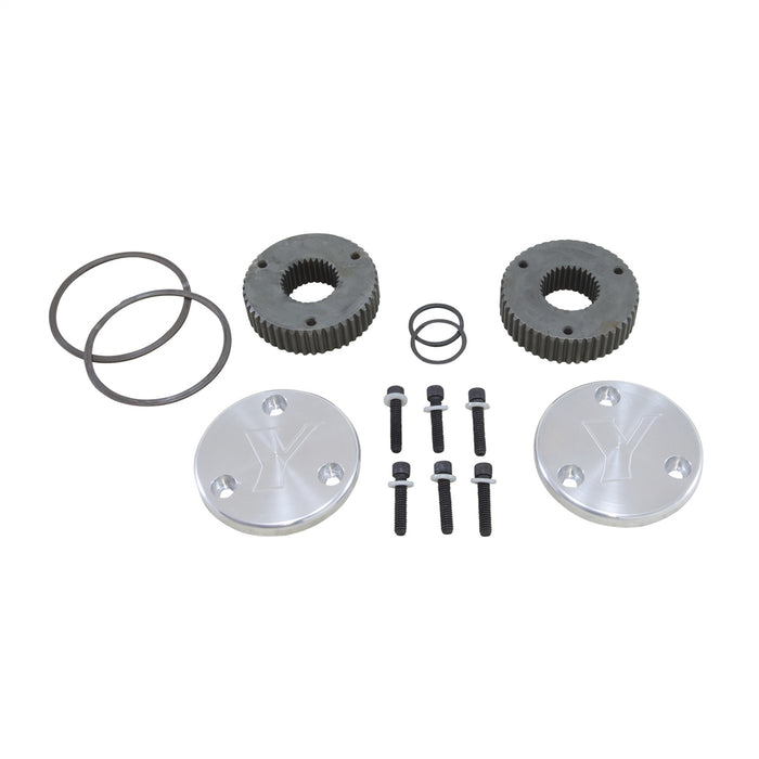 Yukon Gear YHC50001 Yukon Hardcore Drive Flange Kit Dana 44 30spl Outer Stubs w/Yukon Engraved Caps - Truck Part Superstore