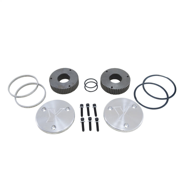 Yukon Gear YHC50005 Yukon Hardcore Drive Flange Kit Dana 60 35spl Outer Stubs w/Yukon Engraved Caps - Truck Part Superstore