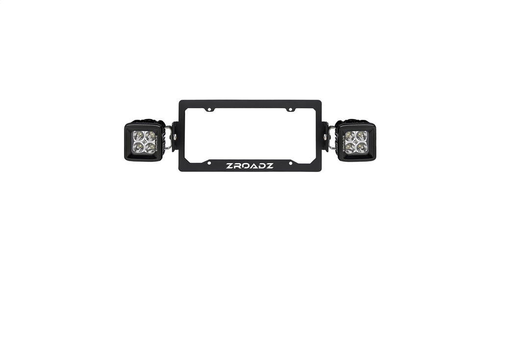 ZROADZ Z310005-KIT License Plate Frame LED Kit; Incl. [2] 3 in. LED Pod Lights; - Truck Part Superstore