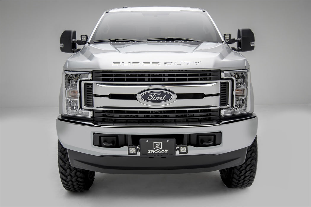 ZROADZ Z310005-KIT License Plate Frame LED Kit; Incl. [2] 3 in. LED Pod Lights; - Truck Part Superstore
