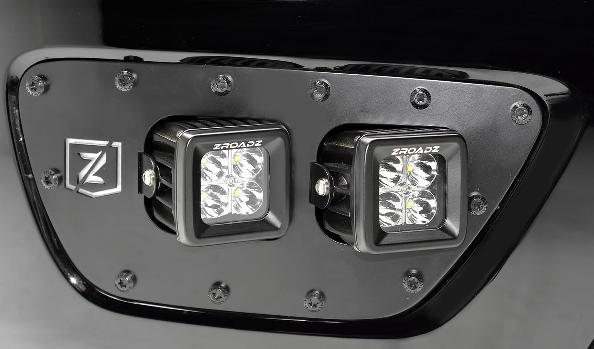 ZROADZ Z322671 Front Bumper OEM Fog Light LED Bracket; Mounts [2] 3 in. LED Pod Lights; - Truck Part Superstore