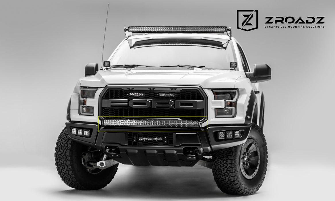 ZROADZ Z325662 Front Bumper Top LED Light Bar Bracket; Mounts [1] 40 in. Curved LED Light Bar; - Truck Part Superstore