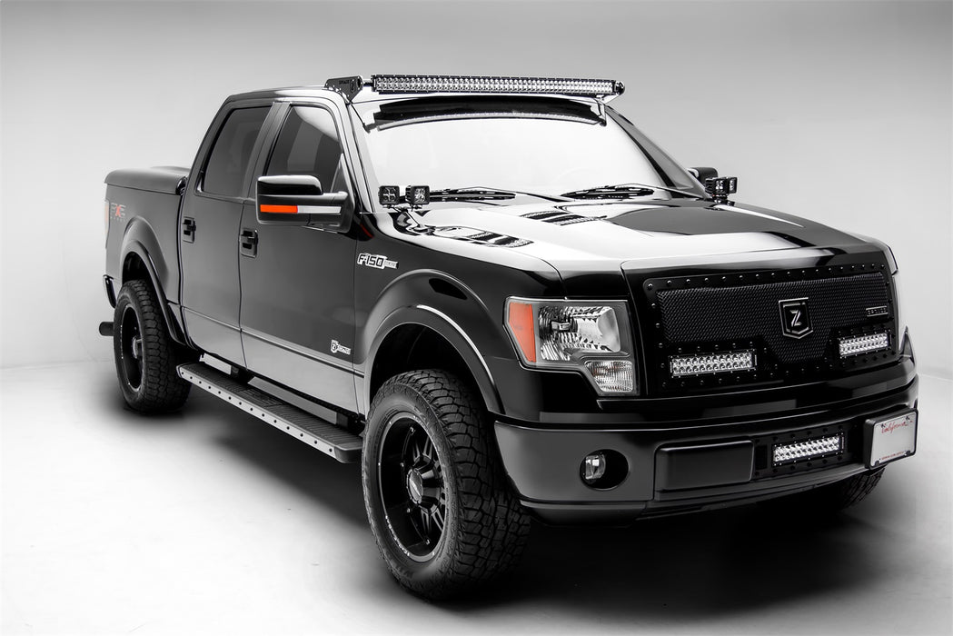 ZROADZ Z335721 Front Roof LED Light Bar Bracket; Mounts [1] 50 in. Curved LED Light Bar; - Truck Part Superstore