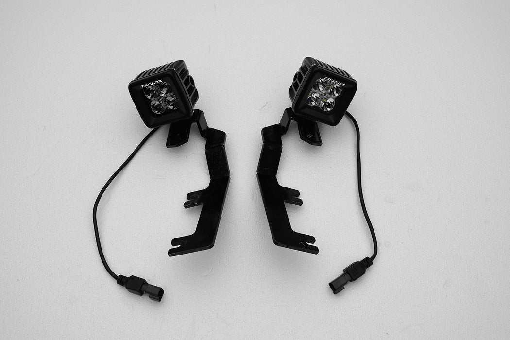 ZROADZ Z362051-KIT2 Hood Hinge LED Kit; Incl. [2] 3 in. LED Pod Lights And Universal Wiring Harness; - Truck Part Superstore