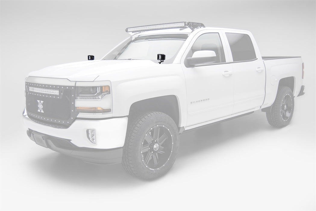 ZROADZ Z362081-KIT2 Hood Hinge LED Kit; Incl. [2] 3 in. LED Pod Lights And Universal Wiring Harness; - Truck Part Superstore