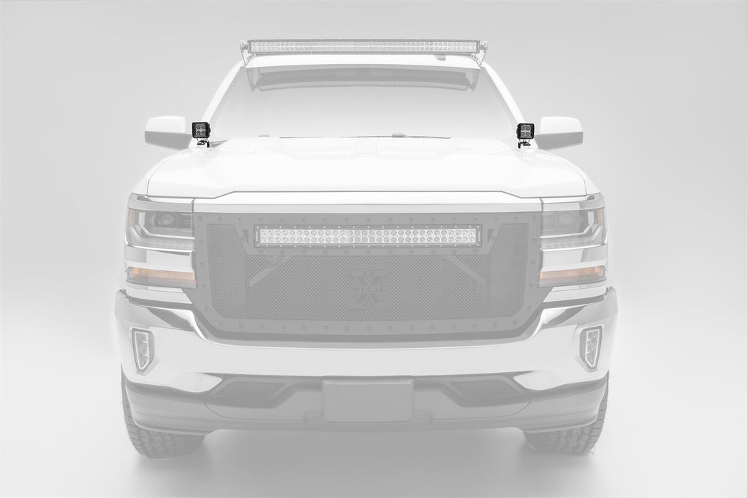 ZROADZ Z362081-KIT2 Hood Hinge LED Kit; Incl. [2] 3 in. LED Pod Lights And Universal Wiring Harness; - Truck Part Superstore