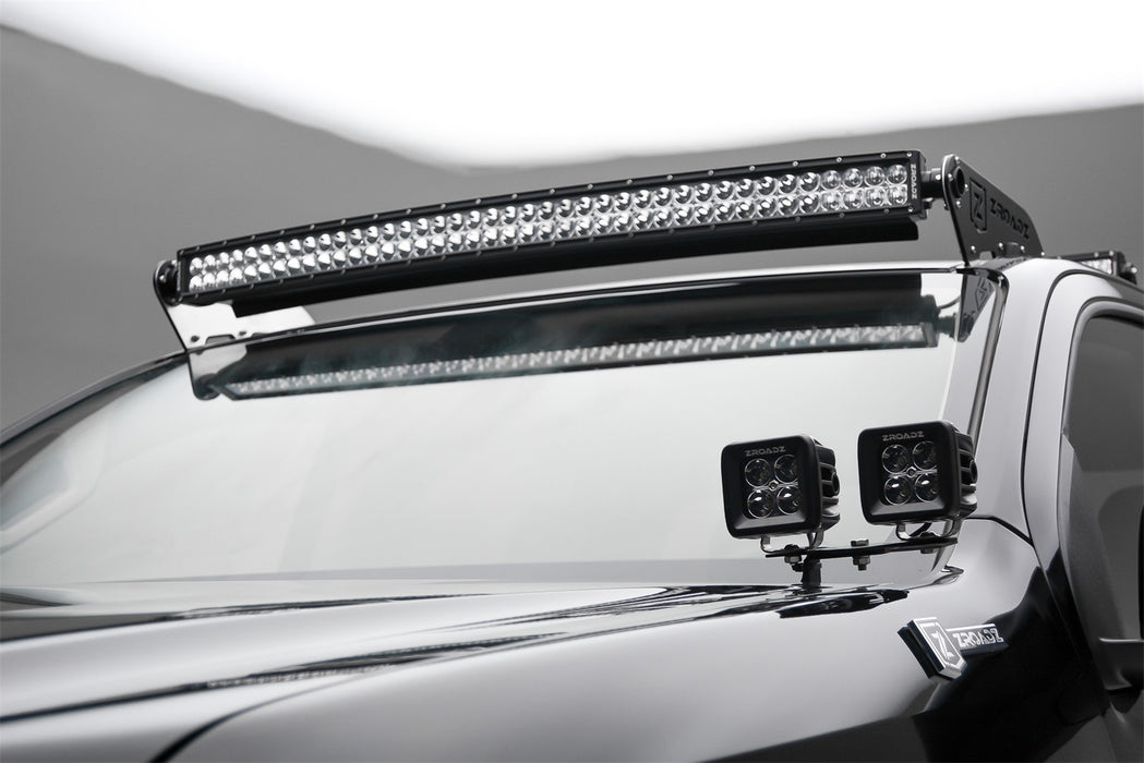 ZROADZ Z362671-KIT4 Hood Hinge LED Kit; Incl. [4] 3 in. LED Pod Lights And Universal Wiring Harness; - Truck Part Superstore