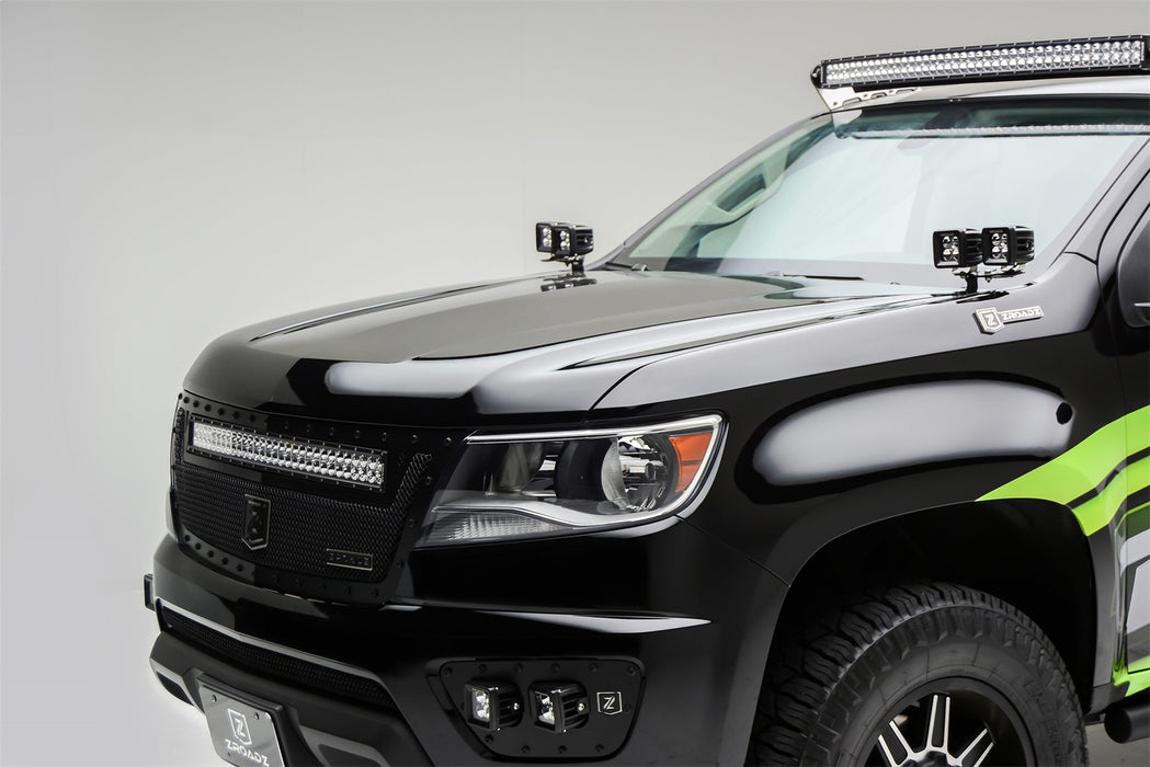 ZROADZ Z362671-KIT4 Hood Hinge LED Kit; Incl. [4] 3 in. LED Pod Lights And Universal Wiring Harness; - Truck Part Superstore