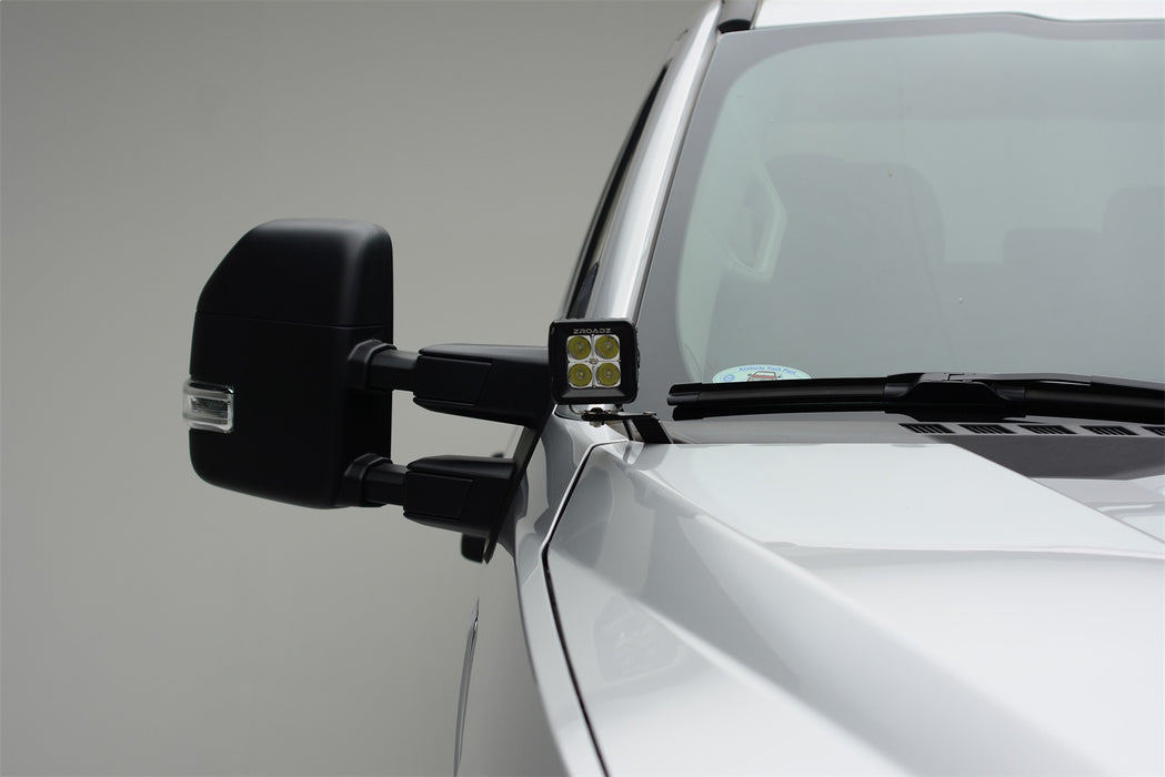 ZROADZ Z365471-KIT2 Hood Hinge LED Kit; Incl. [2] 3 in. LED Pod Lights And Universal Wiring Harness; - Truck Part Superstore