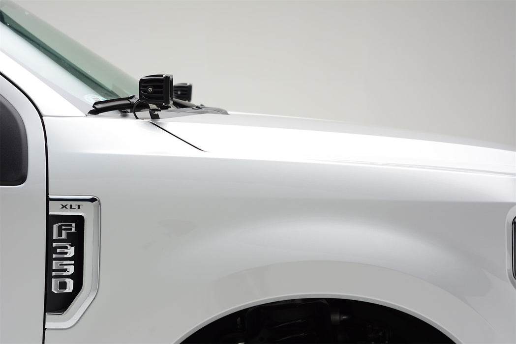 ZROADZ Z365471 Hood Hinge LED Bracket; Mounts [2] 3 in. LED Pod Lights; - Truck Part Superstore