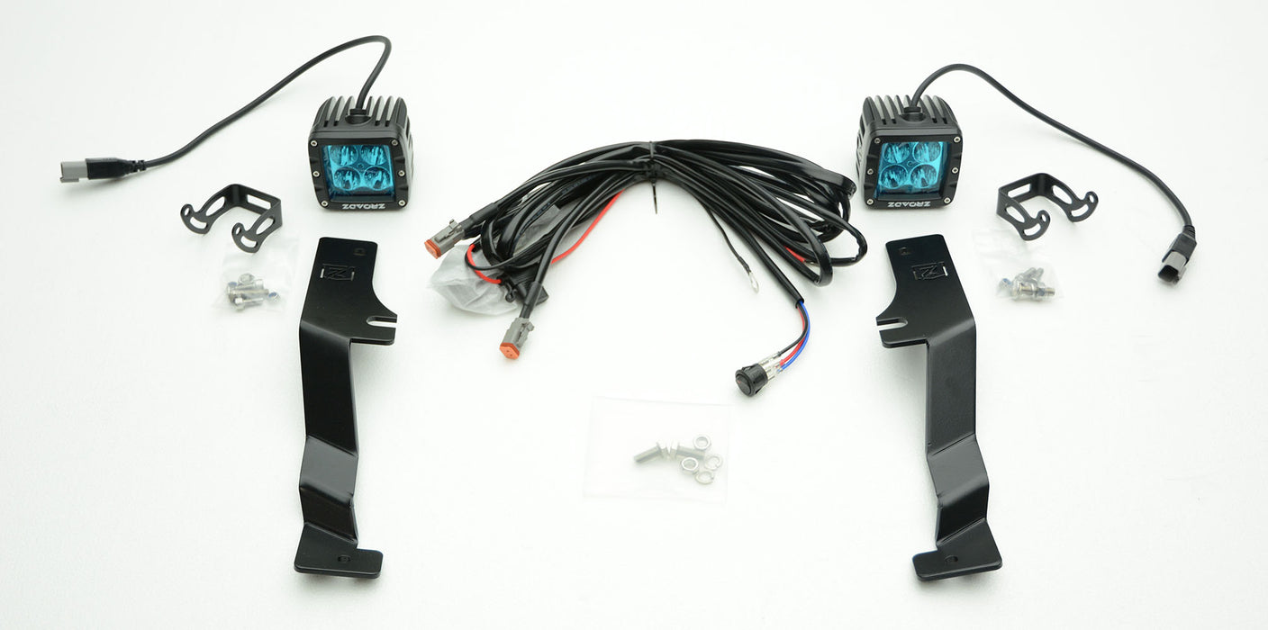 ZROADZ Z365701 Hood Hinge LED Bracket; Mounts [2] 3 in. LED Pod Lights; - Truck Part Superstore