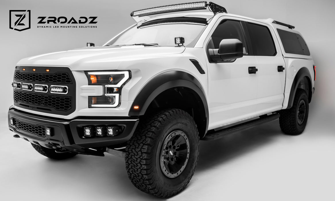 ZROADZ Z365701 Hood Hinge LED Bracket; Mounts [2] 3 in. LED Pod Lights; - Truck Part Superstore