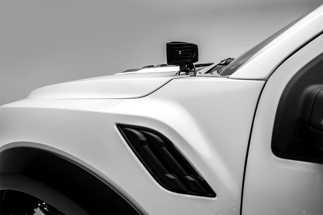 ZROADZ Z365701-KIT2 Hood Hinge LED Kit; Incl. [2] 3 in. LED Pod Lights And Universal Wiring Harness; - Truck Part Superstore