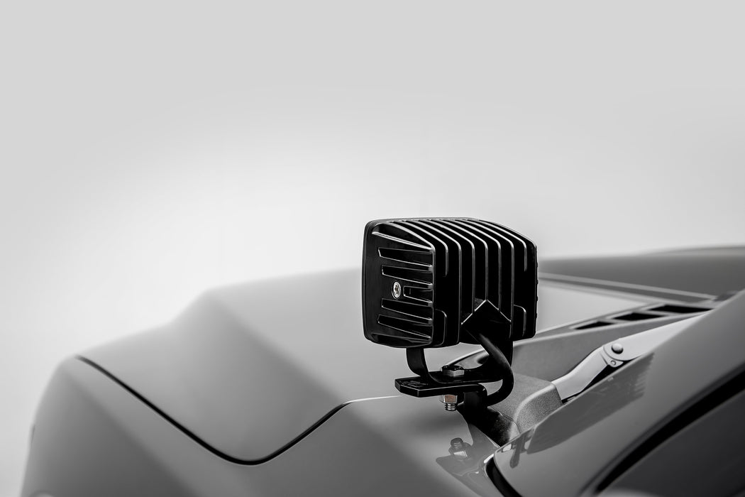 ZROADZ Z365711 Hood Hinge LED Bracket; Mounts [2] 3 in. LED Pod Lights; - Truck Part Superstore