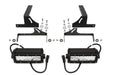 ZROADZ Z381221 Rear Bumper LED Light Bar Bracket; Mounts [2] 6 in. Straight Light Bar; - Truck Part Superstore