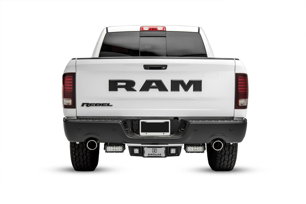 ZROADZ Z384551 Rear Bumper LED Light Bar Bracket; Mounts [2] 6 in. Straight Light Bar; - Truck Part Superstore