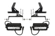 ZROADZ Z385731 Rear Bumper LED Light Bar Bracket; Mounts [2] 6 in. Straight Light Bar; - Truck Part Superstore