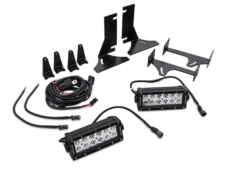 ZROADZ Z385731 Rear Bumper LED Light Bar Bracket; Mounts [2] 6 in. Straight Light Bar; - Truck Part Superstore