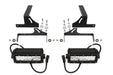 ZROADZ Z389411 Rear Bumper LED Light Bar Bracket; Mounts [2] 6 in. Straight Light Bar; - Truck Part Superstore