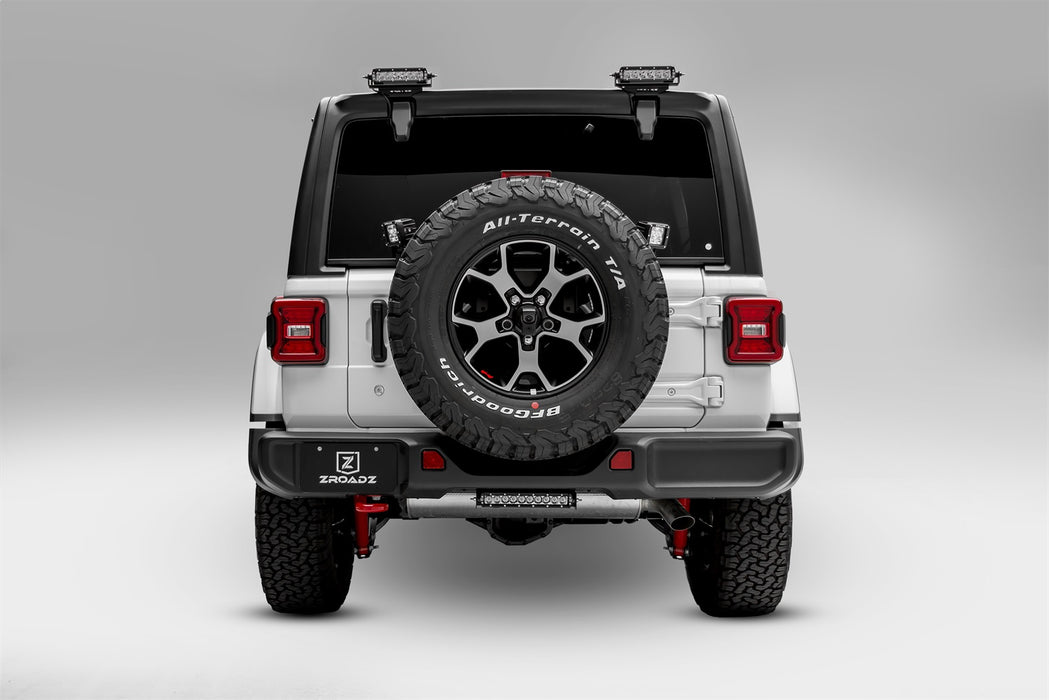 ZROADZ Z394951 Rear Tire Carrier LED Bracket; Mounts [2] 3 in. LED Pod Lights; - Truck Part Superstore