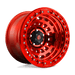 Fuel 1PC D10017907536 D100 17X9 5X5.0 GL-RED -38MM - Truck Part Superstore