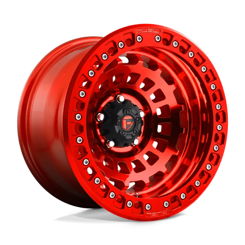 Fuel 1PC D10017905645 D100 17X9 5X150 GL-RED -15MM - Truck Part Superstore