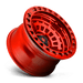 Fuel 1PC D10017907545 D100 17X9 5X5.0 GL-RED -15MM - Truck Part Superstore