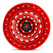 Fuel 1PC D10017907545 D100 17X9 5X5.0 GL-RED -15MM - Truck Part Superstore
