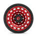 Fuel 1PC D63218907545 D632 18X9 5X5.0 GL-RED-BBR -12MM - Truck Part Superstore
