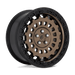 Fuel 1PC D6341780C5+38 D634 17X8 5X4.5 MT-BRNZ-BBR 38MM - Truck Part Superstore