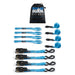 Mishimoto BNRTC-TDMD-4BL Borne Off-Road Medium-Duty Ratchet Tie-Down Kit (4-pack), Blue - Truck Part Superstore