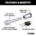 CURT 23501 CURT 23501 Trailer Hitch Lock; 1/2-Inch Pin Diameter; Fits 1-1/4-Inch Receiver - Truck Part Superstore