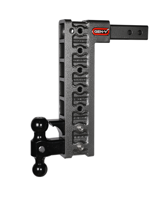 GEN-Y Hitch GH-327 MEGA-DUTY 2" Shank 15" Drop 1.5K TW 10K Hitch Dual-Ball & Pintle Lock - Truck Part Superstore