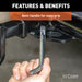 CURT 21561 1/2in. Swivel Hitch Pin with 5/8in. Adapter (1-1/4in. or 2in. Receiver; Zinc; Pa - Truck Part Superstore