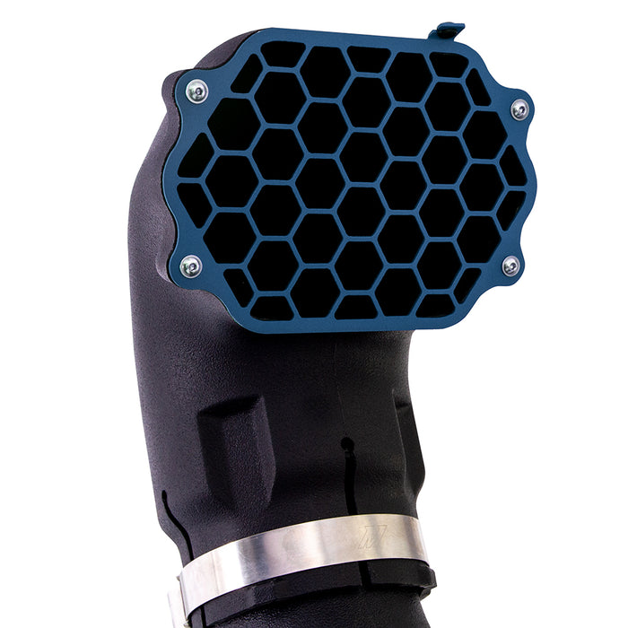 Mishimoto MMAI-JL-18NMWBL Jeep Wrangler JL Snorkel, 2018+, Micro-Wrinkle Blue - Truck Part Superstore