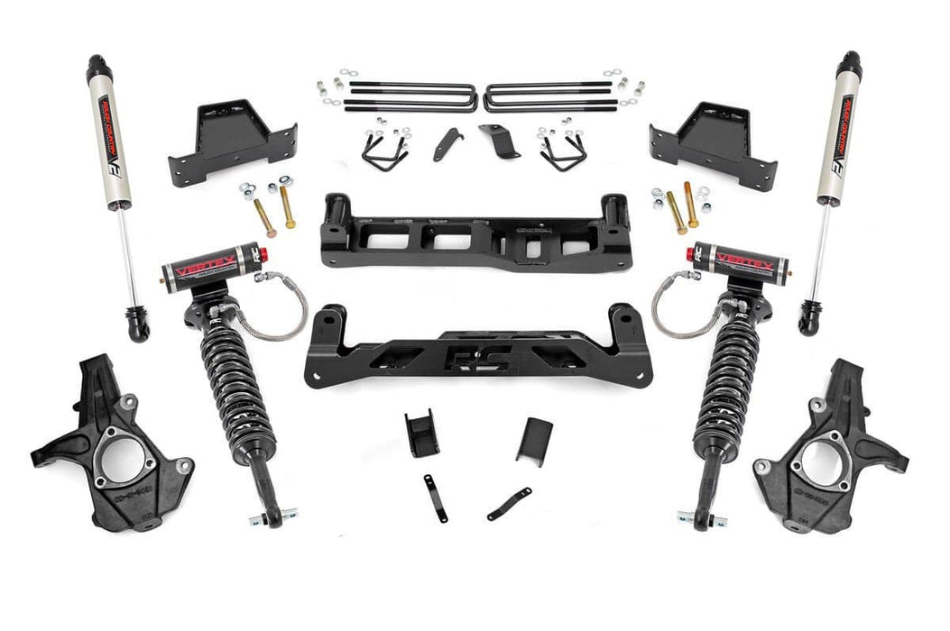 Rough Country 26357 7.5 Inch Suspension Lift Kit w/Vertex & V2 Shocks 07-13 Silverado/Sierra 1500 Rough Country - Truck Part Superstore
