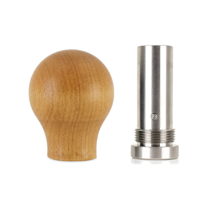Mishimoto MMSK-WD-RBE Round Steel Core Wood Shift Knob, Beech Wood - Truck Part Superstore