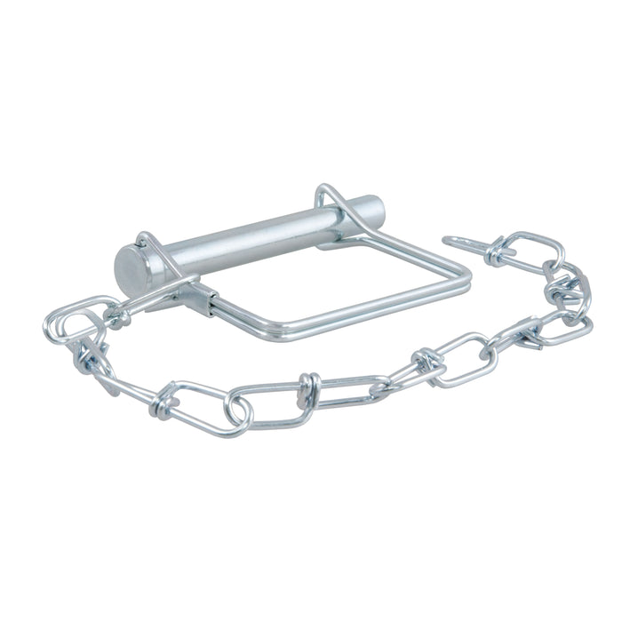 CURT 28001 3/8in. Safety Pin with 12in. Chain (2-3/4in. Pin Length; Packaged) - Truck Part Superstore
