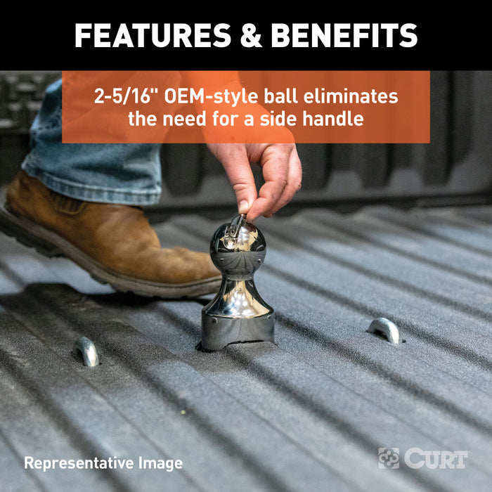 CURT 60633 OEM-Style Gooseneck Hitch; Select Ram 2500; 3500 - Truck Part Superstore