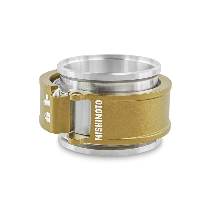 Mishimoto MMCLAMP-QD-25GD Quick Release Clamp Assembly, 2.5in Gold - Truck Part Superstore