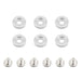 Mishimoto MMFW-SM-6SL Mishimoto M6 X 1.0 Fender Washer and Bolt Kit, 16.7mm OD, 6 pcs, Silver - Truck Part Superstore