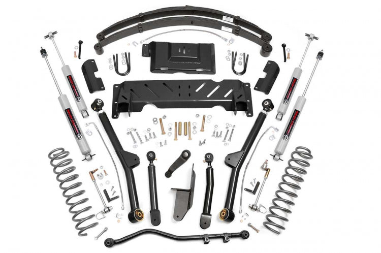Rough Country 68622 4.5 Inch Jeep Long Arm Suspension Lift System 84-01 XJ Cherokee-2.5L/4.0L/NP231 Rough Country - Truck Part Superstore
