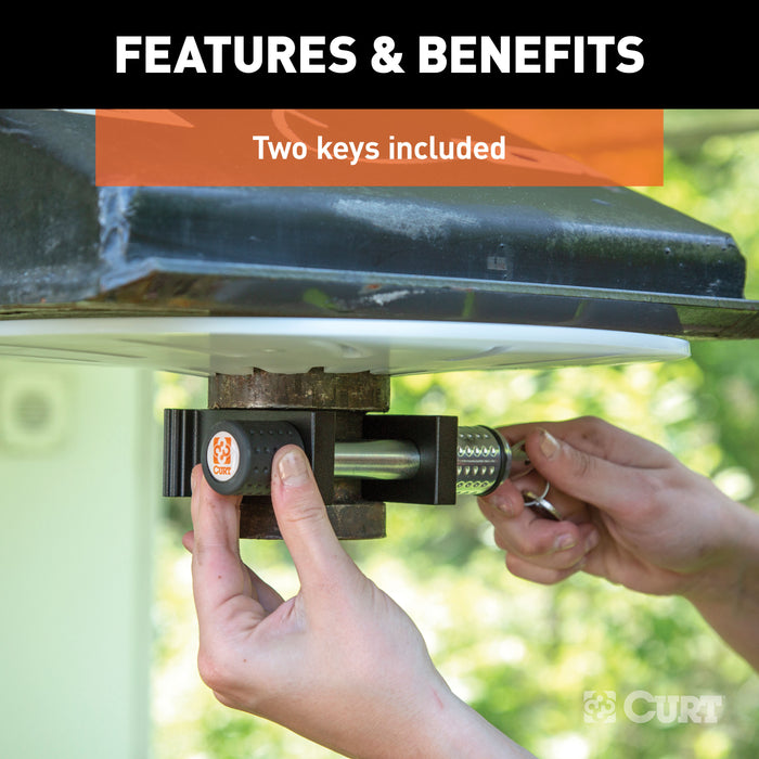 CURT 23255 CURT 23255 5th Wheel Trailer Lock for 2-Inch King Pin - Truck Part Superstore