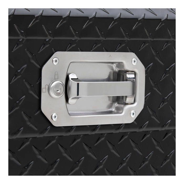 UWS EC10622 Gloss Black Aluminum 72in. Crossover Tool Box with Pull Handles (Heavy Packaging - Truck Part Superstore