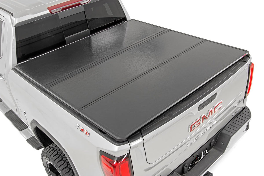 Rough Country 45204651 Hard Tri-Fold Bed Cover 15-19 Chevy/GMC 2500/3500 6 Foot 5 Inch Bed Rough Country - Truck Part Superstore