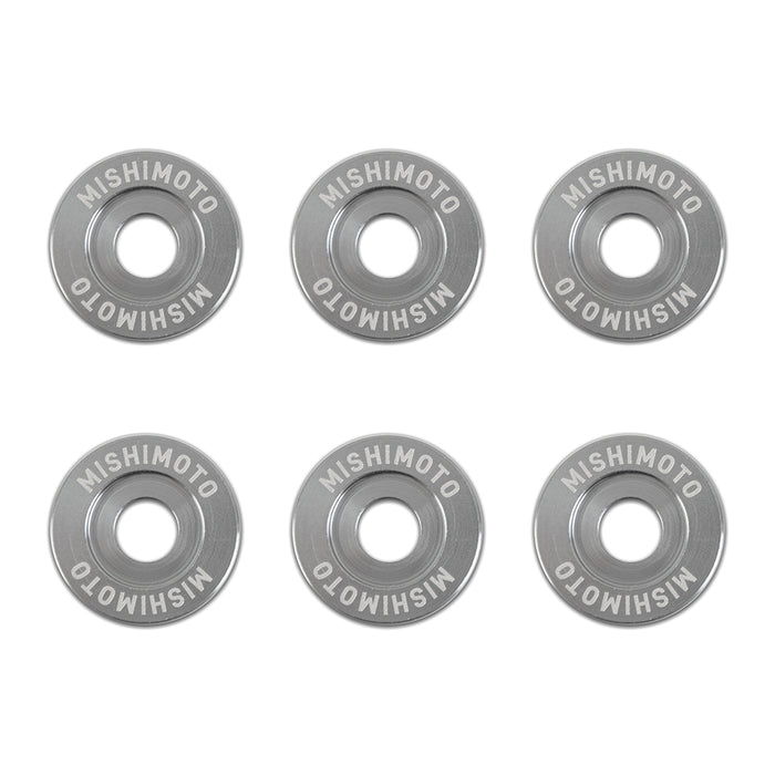 Mishimoto MMFW-LG-6GM Mishimoto M6 X 1.0 Fender Washer and Bolt Kit, 20mm OD, 6 pcs, Gunmetal - Truck Part Superstore