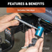 CURT 23506 1/2in. Hitch Lock with 5/8in. Adapter (1-1/4in. or 2in. Receiver; Right-Angle; C - Truck Part Superstore
