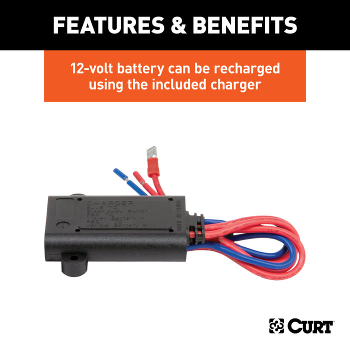 CURT 52040 Soft-Trac 1 Breakaway Kit with Charger - Truck Part Superstore